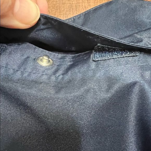 Ariat Furlough Waterproof Insulated Navy Blue Belted Jacket.Sz Medium EUC - Picture 12 of 16